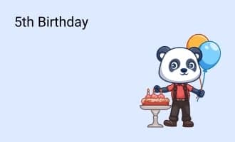 5th Birthday group greeting cards