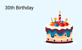 30th Birthday group greeting cards