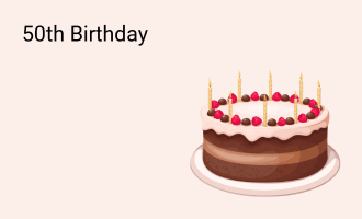 50th Birthday group greeting cards