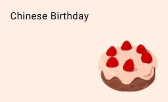 Chinese Birthday group greeting cards