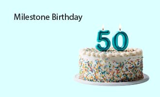 Milestone Birthday invitations