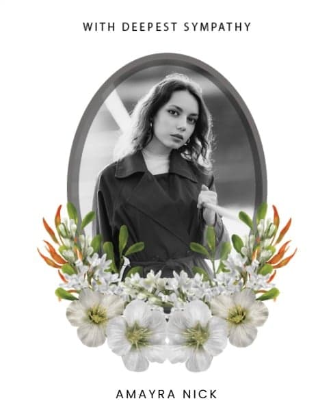 white floral frame