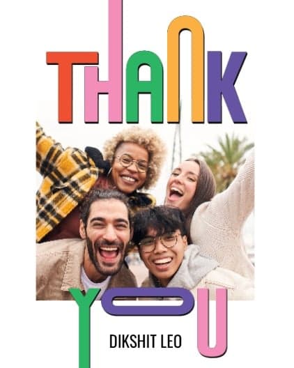 colorful thank you typography