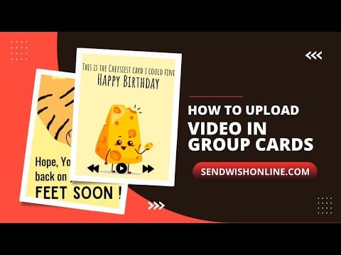 How to upload videos in your group cards?