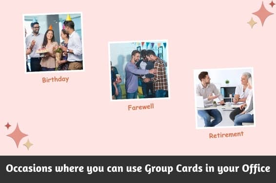 Occasions where you can use Group Cards in your Office