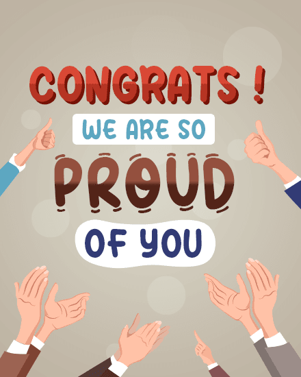 hand congrats hand congrats