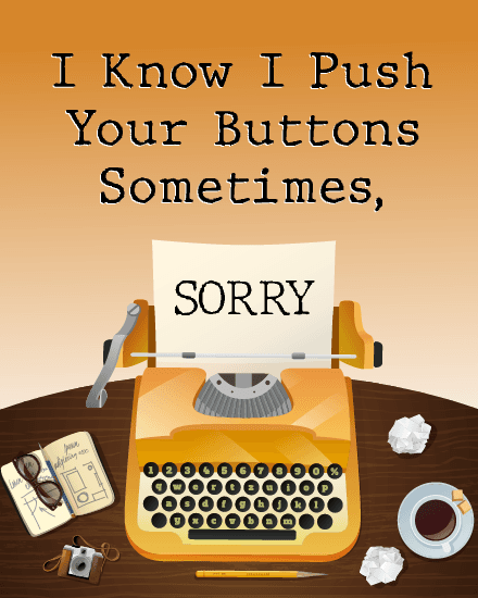 sorry sorry