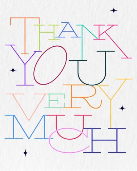 Rainbow Thin Letters Rainbow Thin Letters