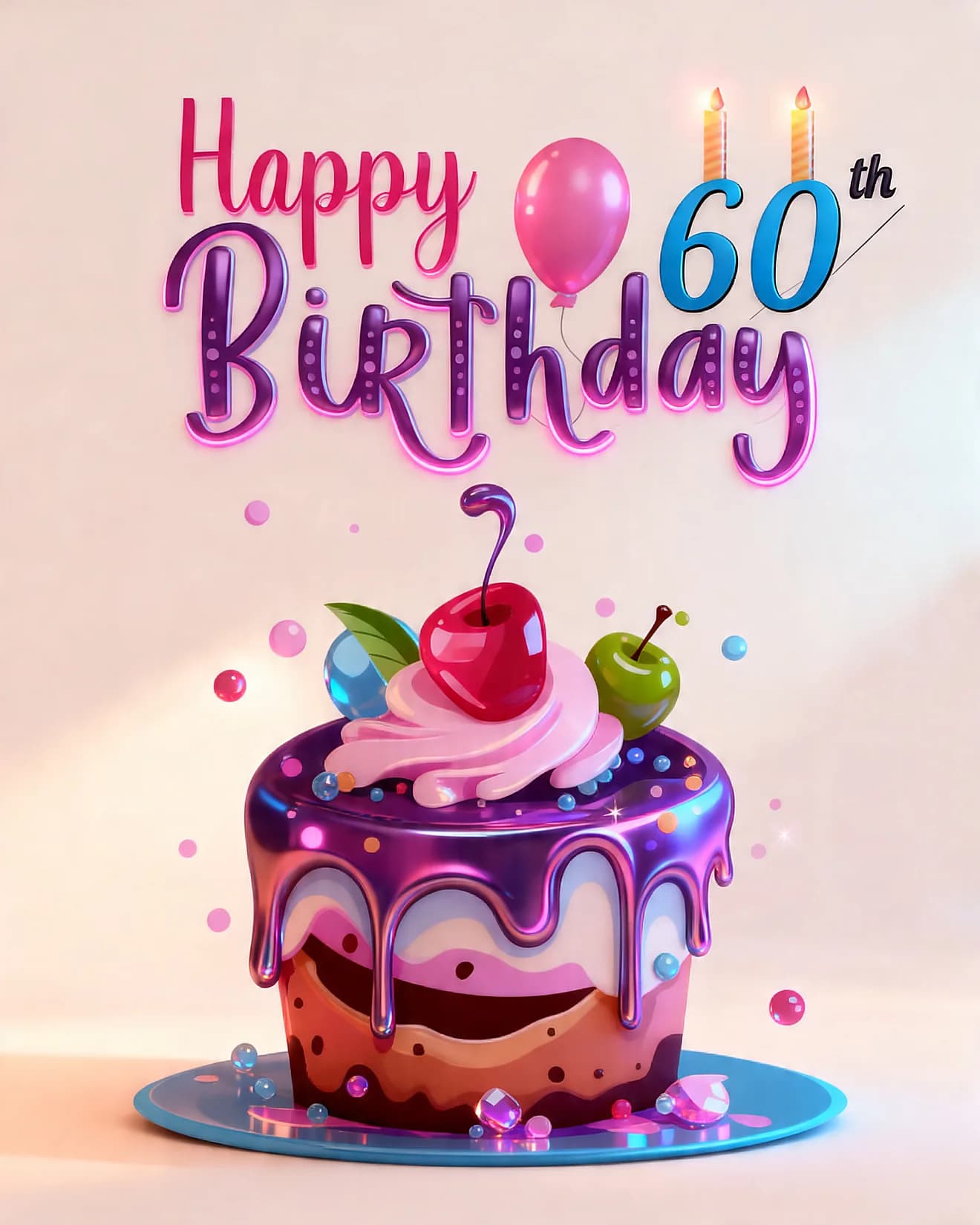 Glossy Sixty Birthday Glossy Sixty Birthday