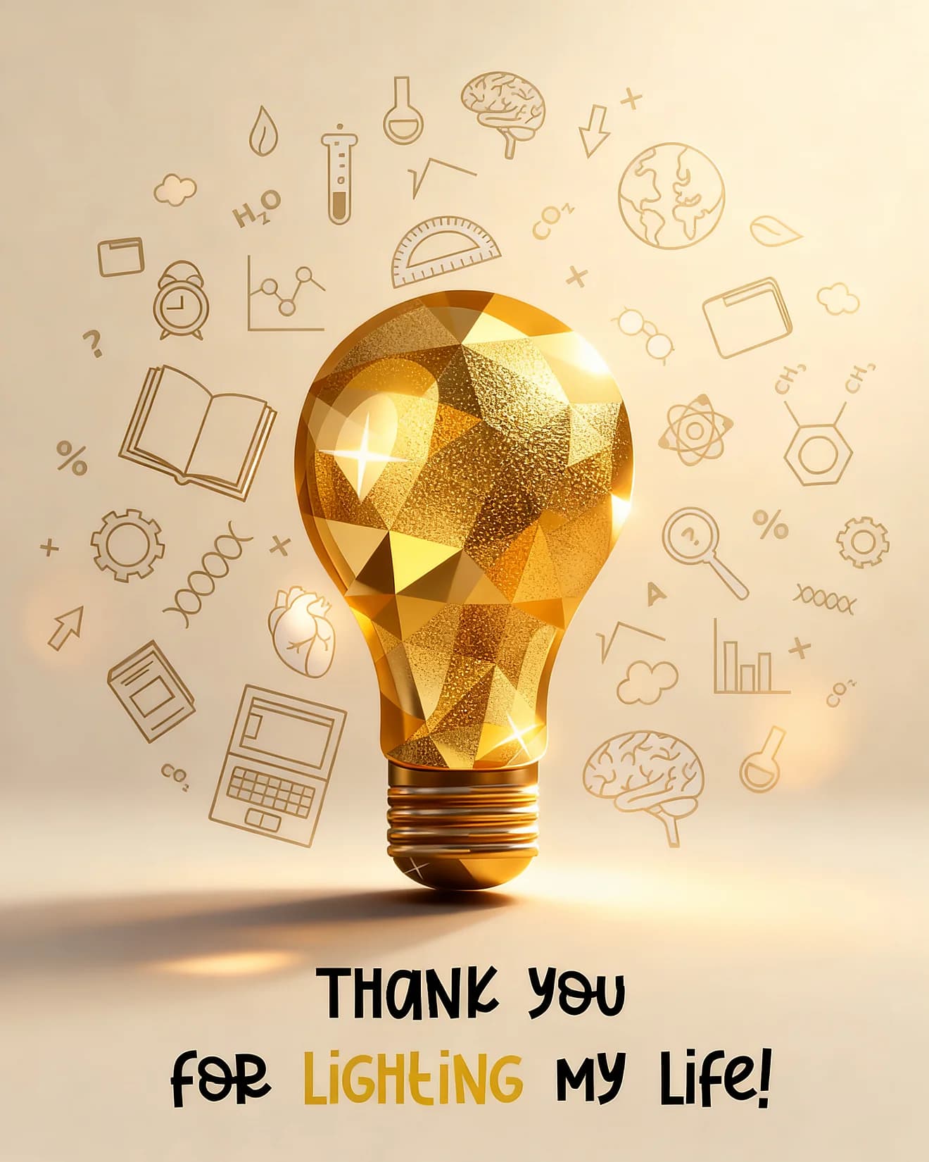 Golden Appreciation Message Golden Appreciation Message