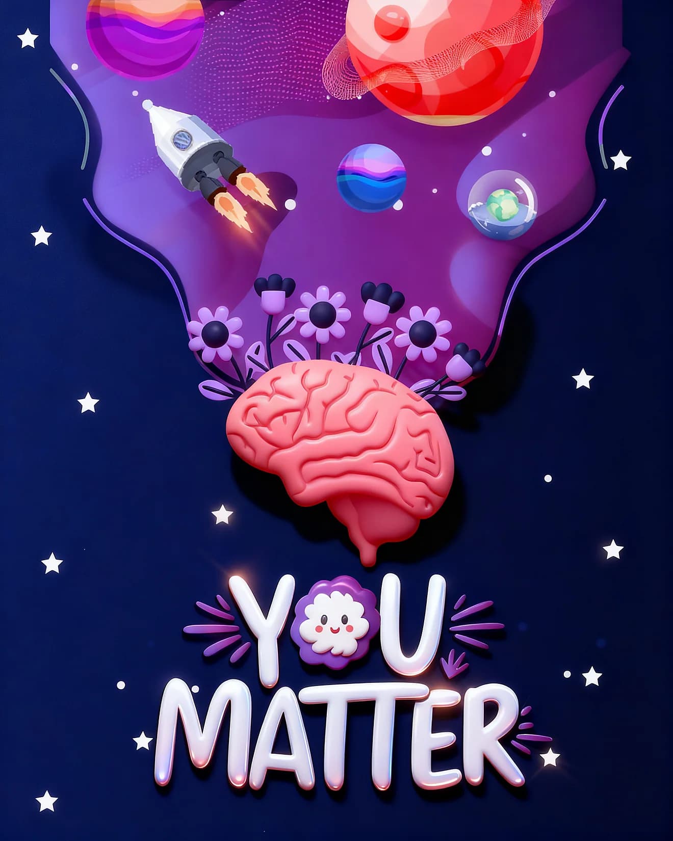 Brain Flowers Cosmic Glow Brain Flowers Cosmic Glow