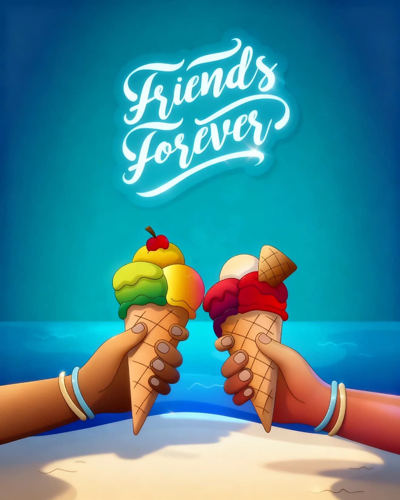 Ice Cream Cone Besties Ice Cream Cone Besties