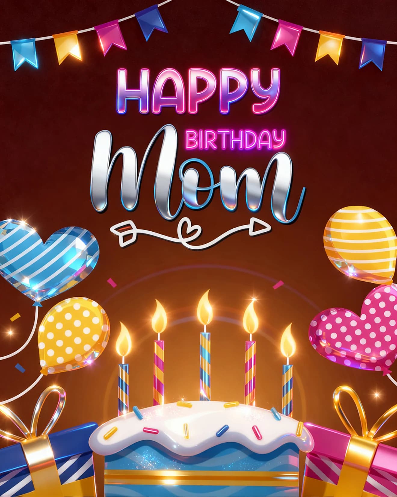 Glowing Wishes For Mom Glowing Wishes For Mom