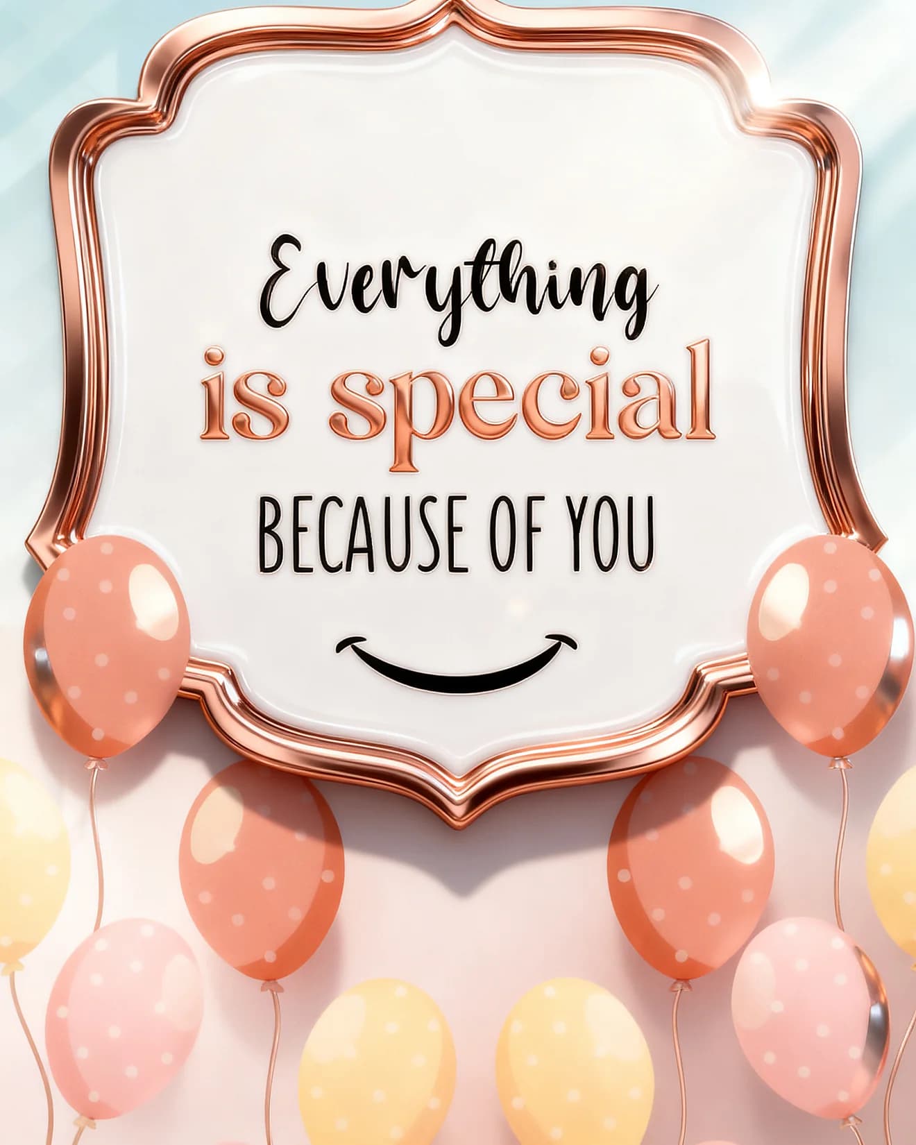 Rose Gold Frame Balloons Rose Gold Frame Balloons
