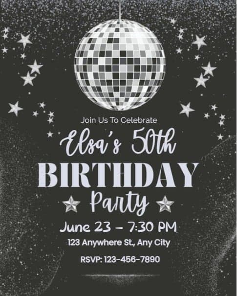 Disco Milestone Birthday Disco Milestone Birthday