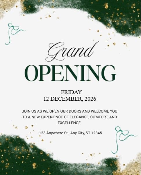Elegant Grand Opening Elegant Grand Opening