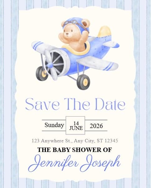 Flying Baby Shower Flying Baby Shower